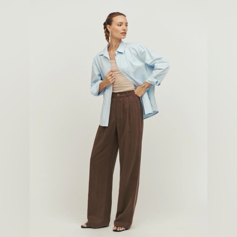 NWT! Reformation Mason Pants in Cafe